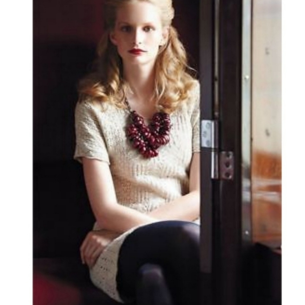 Anthropologie Sparrow Wool Linen Sweater Dress